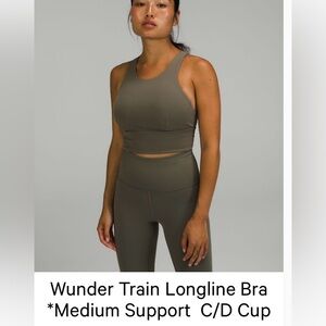 Lululemon - Wunder Train Longline Bra Size 6
